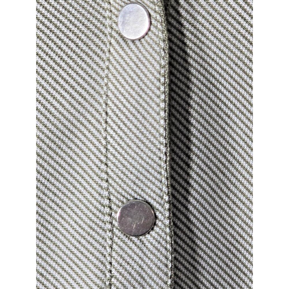 Cutter & Buck CB DryTec Men’s XL Snap Polo Gray Brown Stripe UV Quick-Dry - Picture 6 of 16